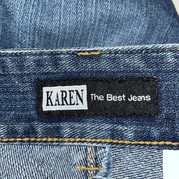 KAREN THE BEST JEANS maxi jean skirt with a frayed hem.  Excellent condition - Picture 5 of 7